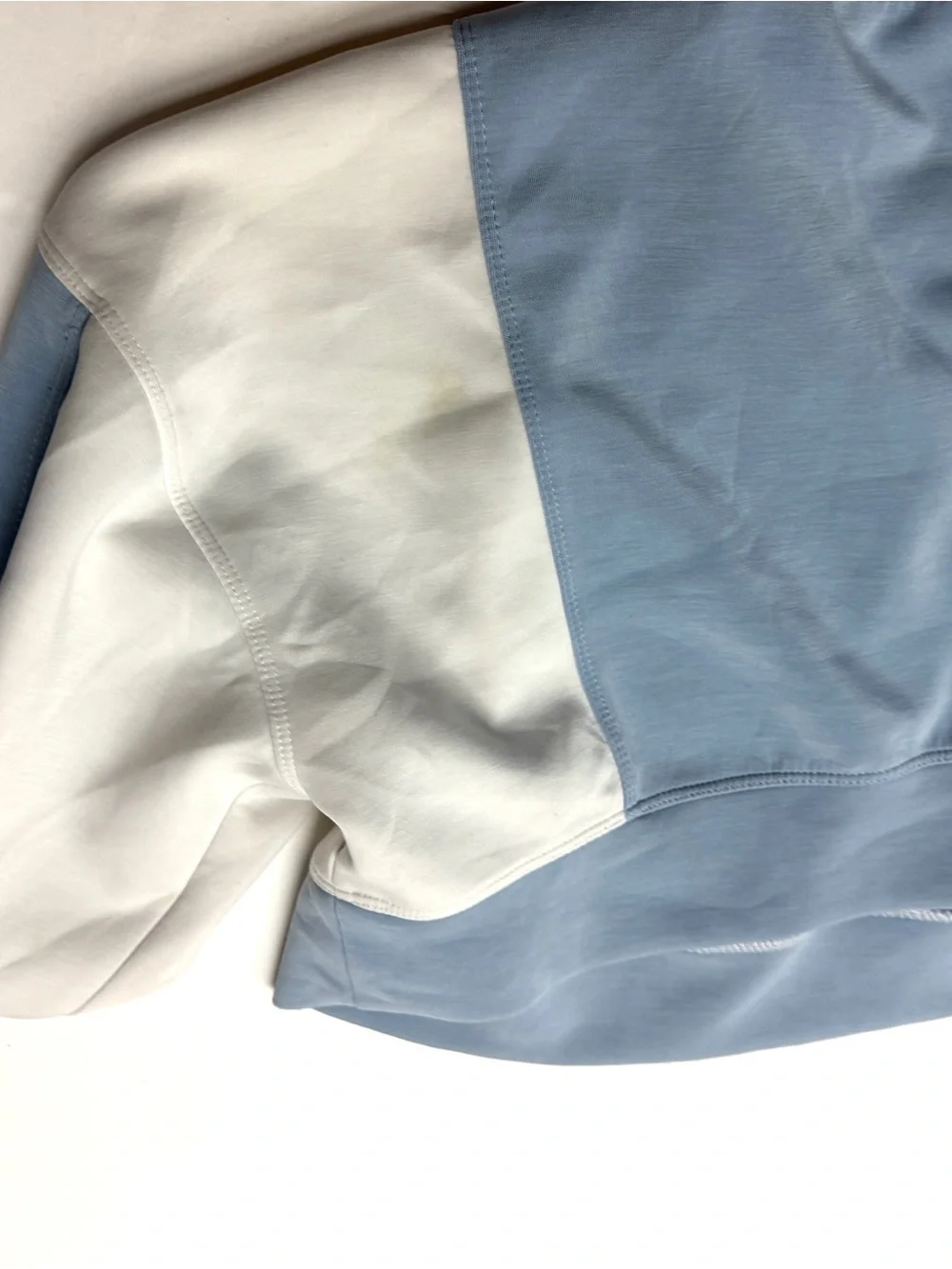 Altar’d State AS Revival Blue White Colorblock Cropped Hoodie
